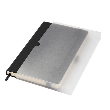 Ежедневник Альфа (Alpha) недатированный, черный/бежевый