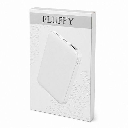 Внешний аккумулятор Fluffy, 5000 Mah, белый