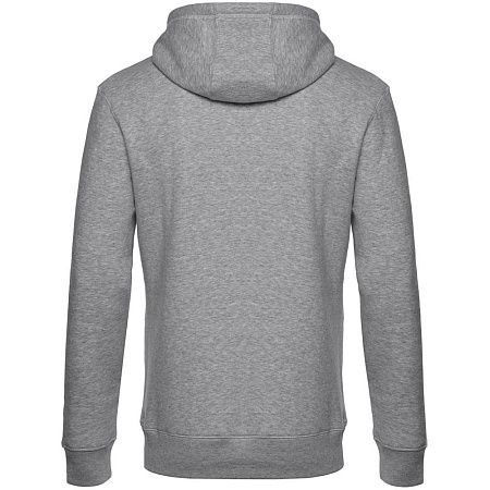 Толстовка с капюшоном унисекс King, серый меланж, размер XS