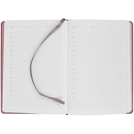 Ежедневник Spain Shall на заказ, недатированный, серый с красным