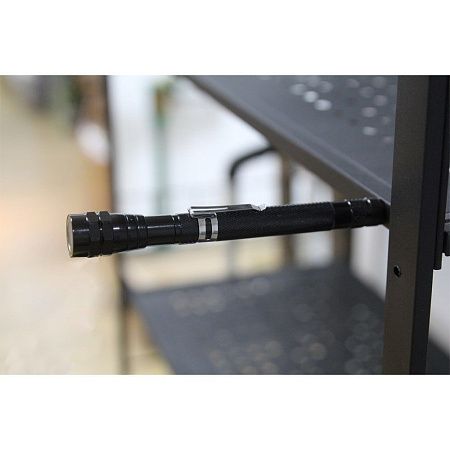 Фонарь телескопический Tools Flashlight с магнитом, чёрный