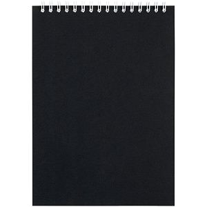 Блокнот Dali в клетку, черный