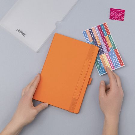 Ежедневник Альфа (Alpha) недатированный, оранжевый/оранжевый