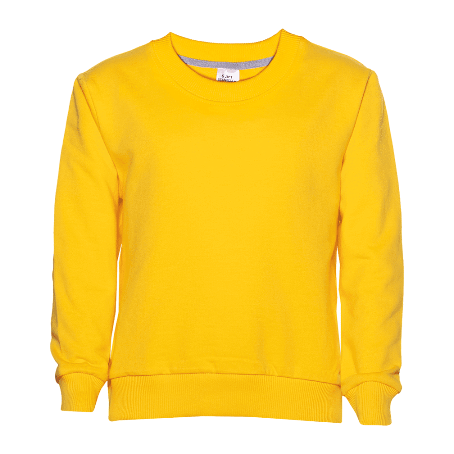Свитшот детский STAN футер без начёса, 260, 63J, Жёлтый,  (12/1)  (8 лет)