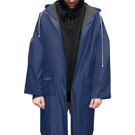 Дождевик Belfast Bi-color, материал PVC, размер M-L, темно-синий-черный