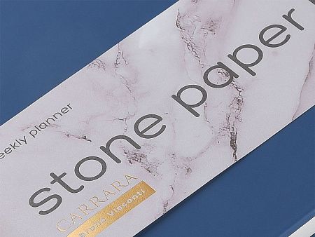Еженедельник с каменной бумагой А5+ «Carrara»