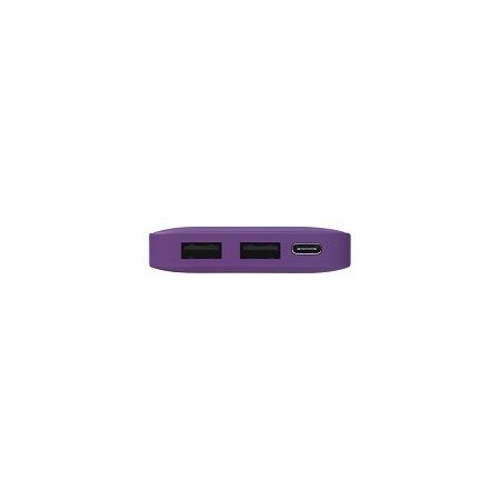 Внешний аккумулятор с подсветкой Анкор (Ancor) 5000 mAh, фиолетовый