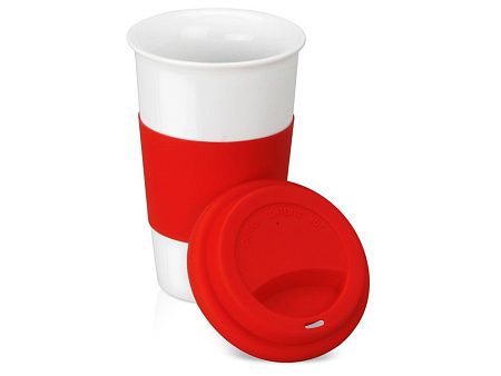 Кружка «Нью-Йорк» с силиконовой крышкой и манжетой