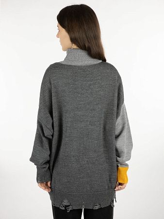 Свитер оверсайз Tricksy Net Grunge на заказ, полушерсть, размер S/M