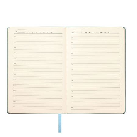 Ежедневник Стелла (Stella) недатированный с магнитом на обложке, бирюзовый