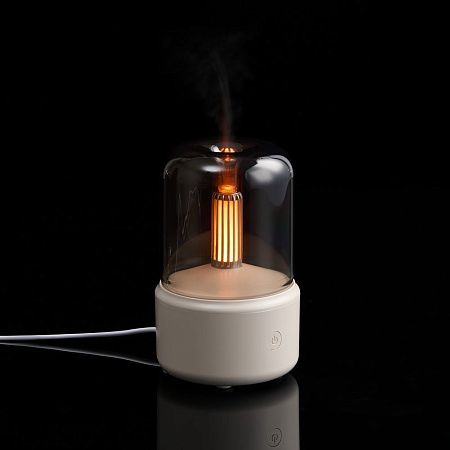 Увлажнитель-ароматизатор с подсветкой mistFlicker, молочно-белый