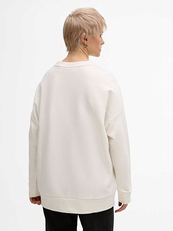 Свитшот унисекс S2, молочно-белый, размер XS/S