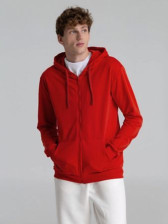 Толстовка на молнии с капюшоном Siverga 2.0, красная, размер XS
