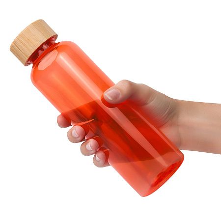 Бутылка для воды BAMBOO PET 550мл. Оранжевая 6264.05