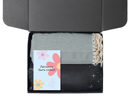 Подарочный набор «Re:f. Shelter»  с пледом, зеркалом, свечой и диффузором