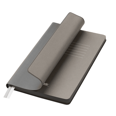 Ежедневник Moon river недатированный, серый