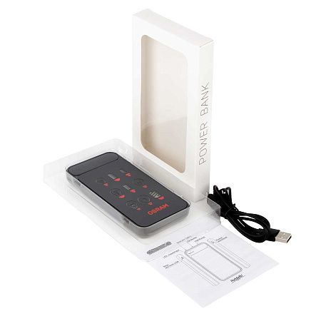 Внешний аккумулятор с подсветкой Старлайт Плюс PB (Starlight Plus PB) 10000 mAh, серый
