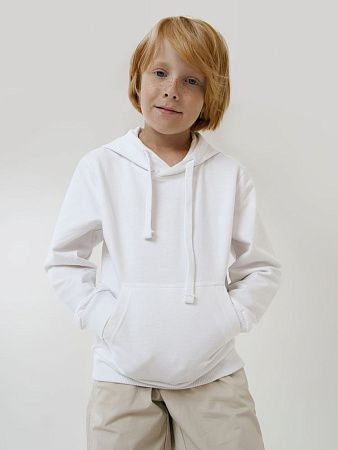 Худи детское Kirenga Kids 2.0, белое, размер 10 лет (130-140 см)