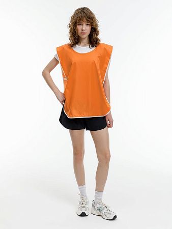 Манишка Member, оранжевая с белым