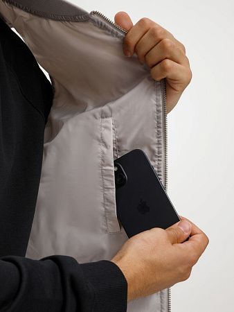 Жилет унисекс Warmbridge, светло-серый, размер S