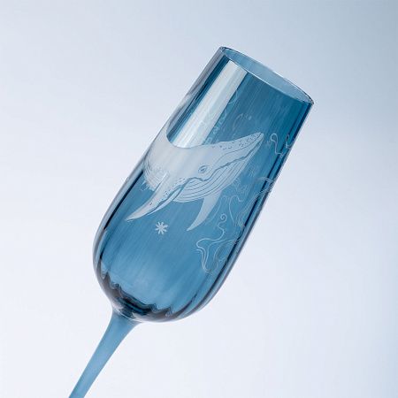 Бокал для шампанского Toscana, синий
