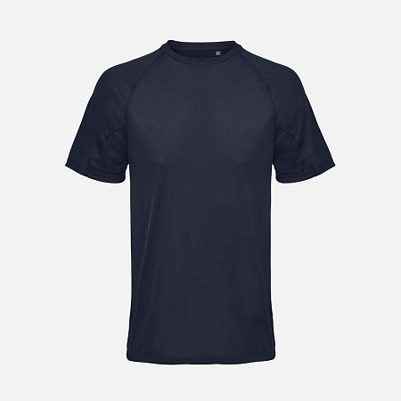 Футболка спортивная унисекс Vortex, темно-синяя, размер XL