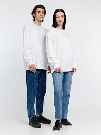 Футболка оверсайз унисекс City Sapiens, молочно-белая, размер S