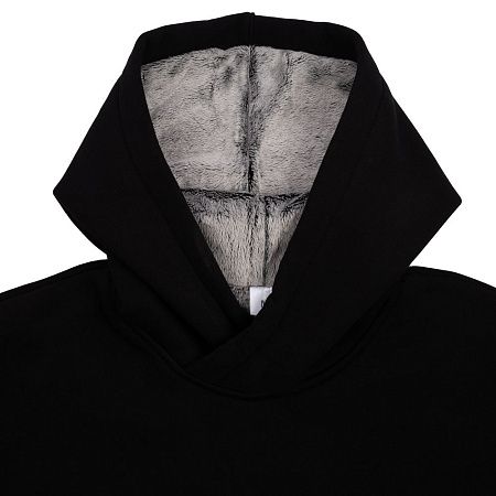 Худи Furry Oversize, черное, размер XS/S