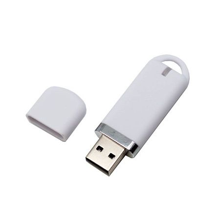 Флеш накопитель USB 2.0 Memo 16GB, пластик Софт Тач, черный/черный