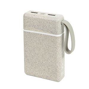 Универсальный аккумулятор WHEAT POWER 10, 10000 mAh, пластик с пшеничным волокном