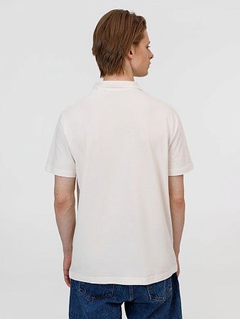 Рубашка поло унисекс Pulse, молочно-белая, размер S