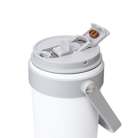 Термокружка вакуумная Solo, белая