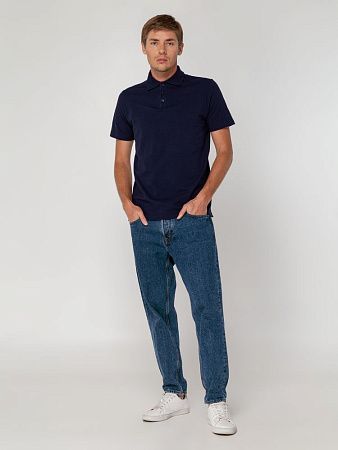 Рубашка поло мужская Virma Light, темно-синяя (navy), размер S