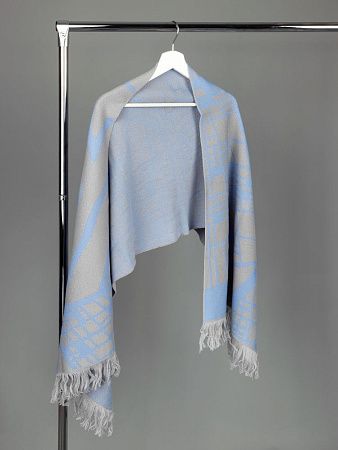 Палантин с бахромой на заказ Rinn Fint, полушерсть