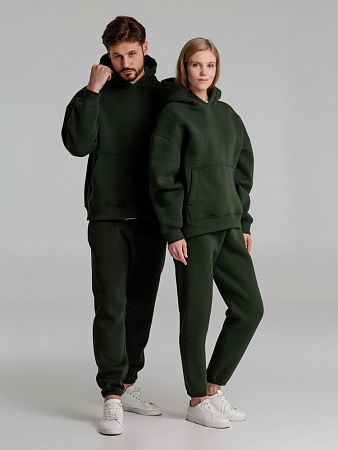 Худи Kulonga Oversize, темно-зеленый (хаки), размер XS/S