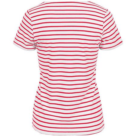 Футболка женская Grand Granat New, белая с красным, размер XS