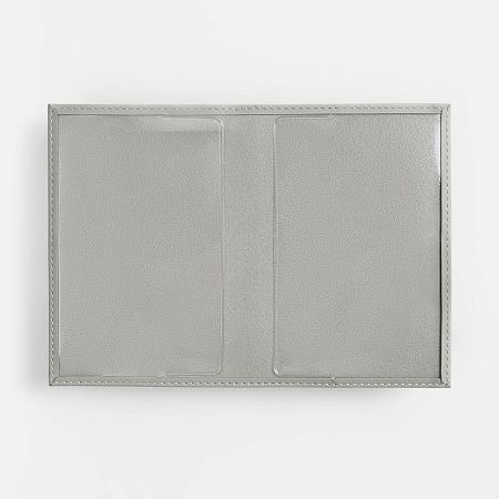 Обложка для паспорта Shall, ver. 2, серая