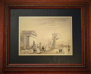 Гравюра "Горный институт"