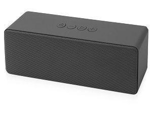 Портативная колонка «Bar» со стереодинамиками, soft touch, цвет: серый