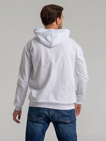 Толстовка с капюшоном Unit Kirenga, белая, размер 4XL