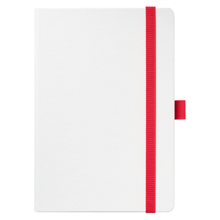 Ежедневник Arctic недатированный, белый/красный