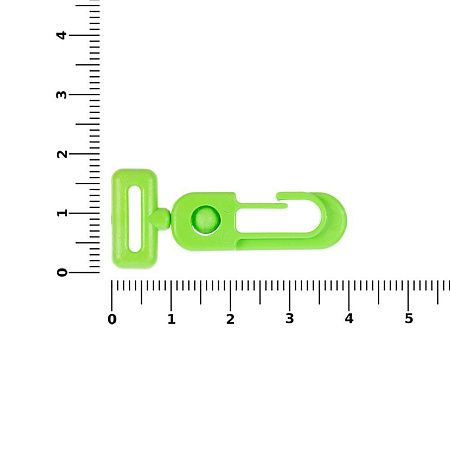Застежка-карабин Carabine, S, зеленый неон