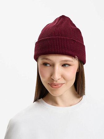 Шапка Ribelle, темно-красная (винная)