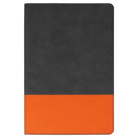 Ежедневник Flexy Treviso Nuba Sand Color Print Sample Hills А5, серый/оранжевый, недатированный, в гибкой обложке