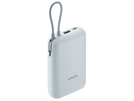 Внешний аккумулятор со встроенным кабелем Mi Power Bank (Integrated Cable), 10000 мАч
