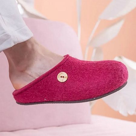 Домашние валенки Step, розовые (вереск), размер 45