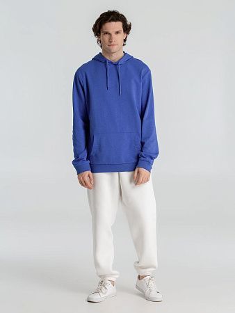 Толстовка с капюшоном унисекс Hoodie, ярко-синий меланж, размер 3XL