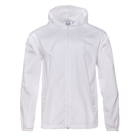 Ветровка унисекс STAN дюспо 210T, 85, 59, Белый,  (10/1)  (42/XXS)