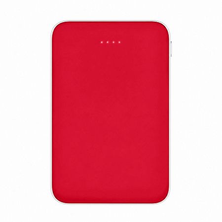 Внешний аккумулятор Fluffy, 5000 Mah, красный