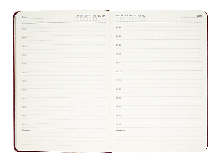 Ежедневник Smart Sergio Luna Lada А5, коричневый, недатированный, в твердой обложке